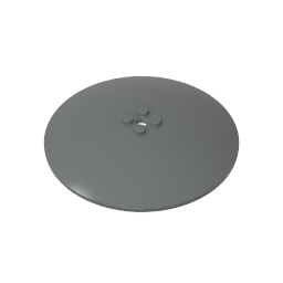 50990b | Dish 10 x 10 Inverted (Radar) - Solid Studs