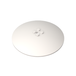 50990b | Dish 10 x 10 Inverted (Radar) - Solid Studs