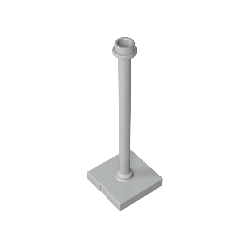 98549 | Support 2 x 2 x 5 Bar on Tile Base with Hollow Stud and Stop Ring
