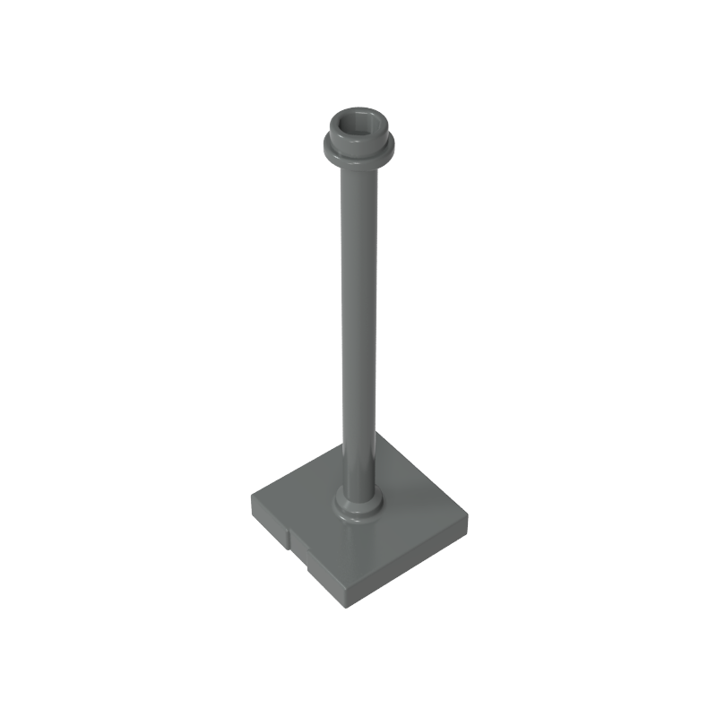 98549 | Support 2 x 2 x 5 Bar on Tile Base with Hollow Stud and Stop Ring