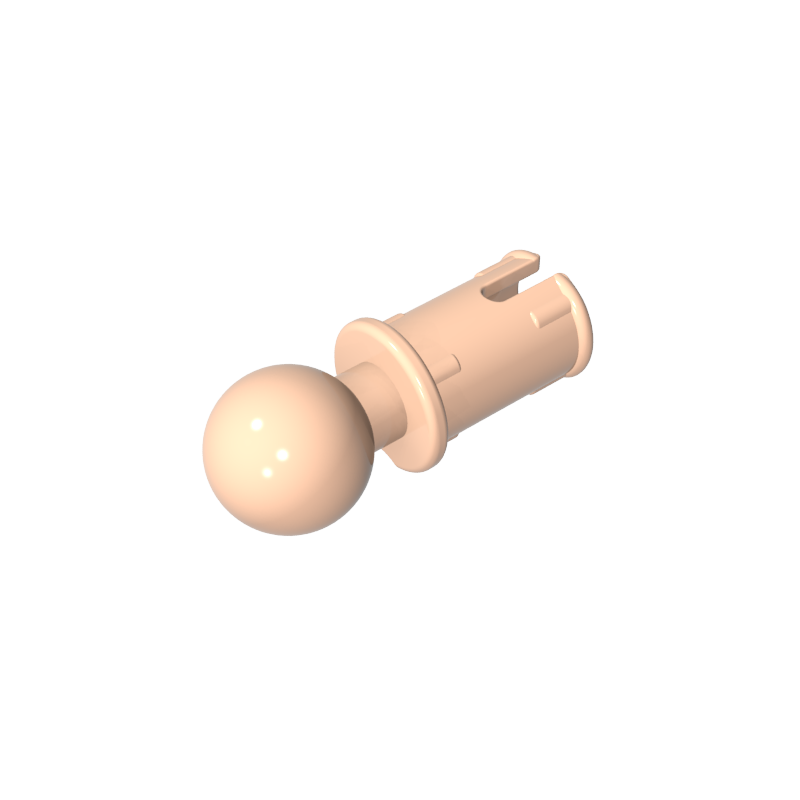 6628 | Technical Pin with Friction Ridges and Tow Ball with Squared Pin Hole