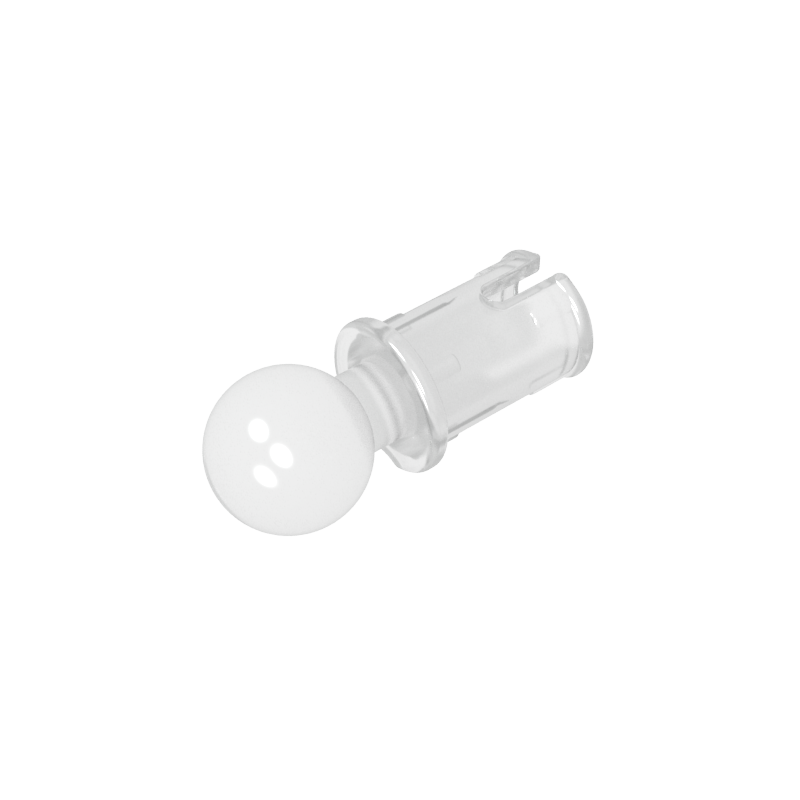 6628 | Technical Pin with Friction Ridges and Tow Ball with Squared Pin Hole