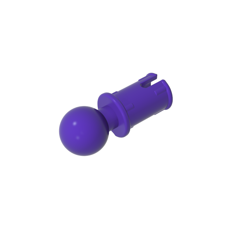 6628 | Technical Pin with Friction Ridges and Tow Ball with Squared Pin Hole