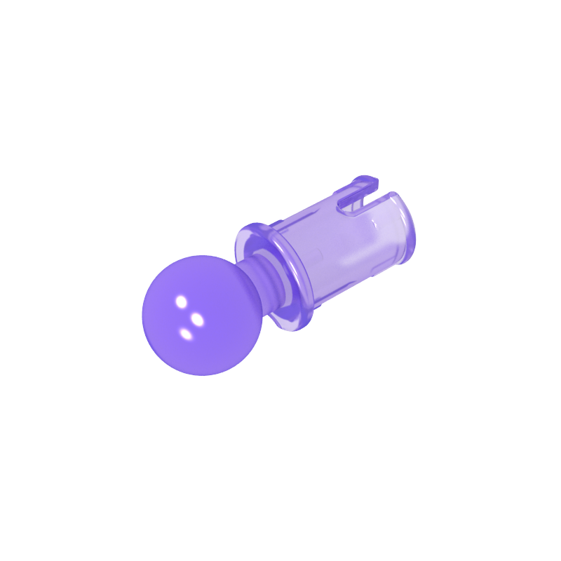 6628 | Technical Pin with Friction Ridges and Tow Ball with Squared Pin Hole