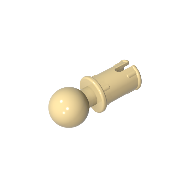 6628 | Technical Pin with Friction Ridges and Tow Ball with Squared Pin Hole