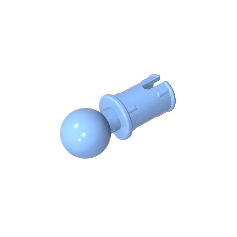 6628 | Technical Pin with Friction Ridges and Tow Ball with Squared Pin Hole