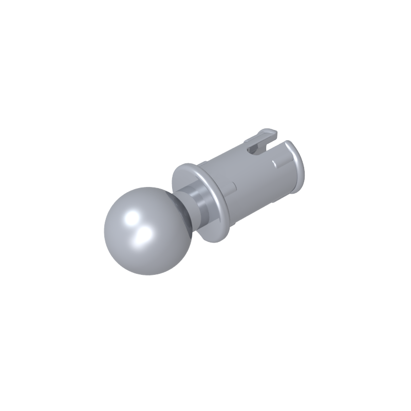 6628 | Technical Pin with Friction Ridges and Tow Ball with Squared Pin Hole