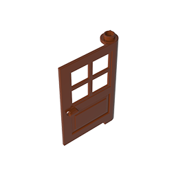 3861c | Door 1 x 4 x 5 with 4 Panes