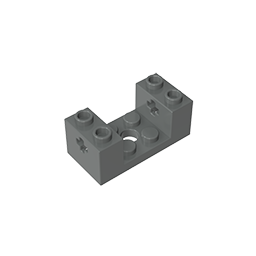 67446 | Technical Brick 2 x 4 x 1 1/3 with Axle Holes and 2 x 2 Cutout