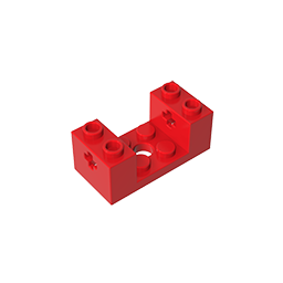 67446 | Technical Brick 2 x 4 x 1 1/3 with Axle Holes and 2 x 2 Cutout