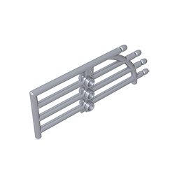 42448 | Door 1 x 4 x 9 Arched Gate with Bars and Three Studs