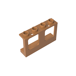 61345 | Window 1 x 4 x 2 Plane, Single Top Hole and Single Bottom Hole for Glass