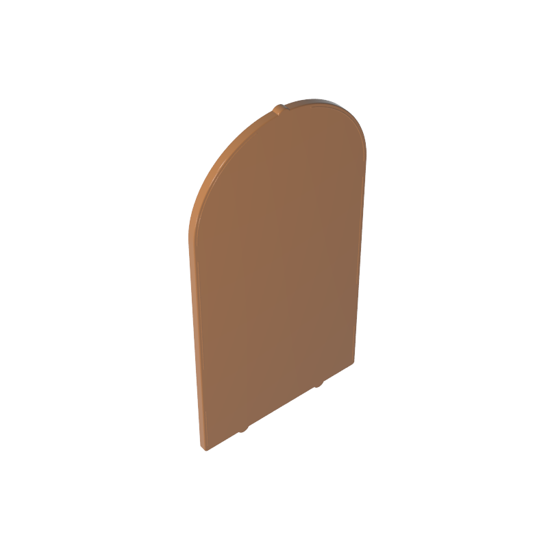 65066 | Glass for Door Frame 1 x 6 x 7 Arched with Notches and Rounded Pillars