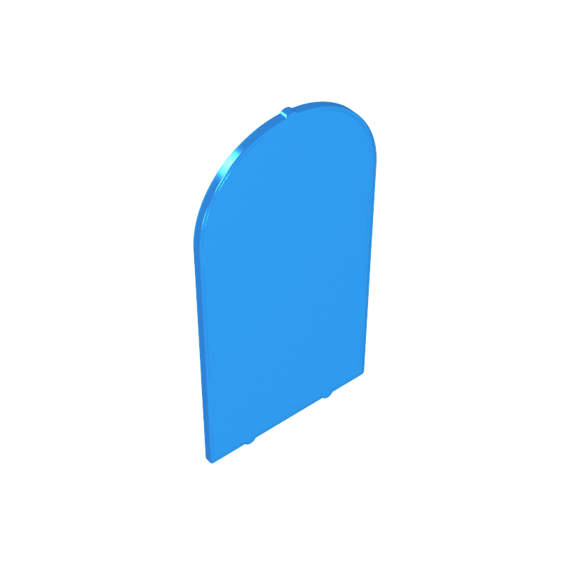 65066 | Glass for Door Frame 1 x 6 x 7 Arched with Notches and Rounded Pillars