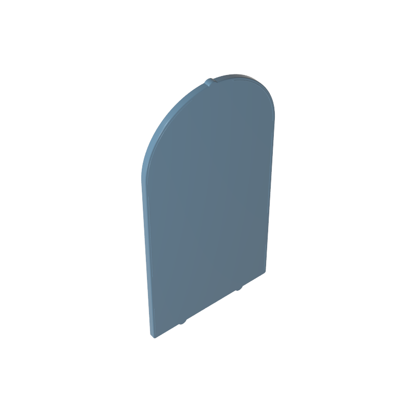 65066 | Glass for Door Frame 1 x 6 x 7 Arched with Notches and Rounded Pillars