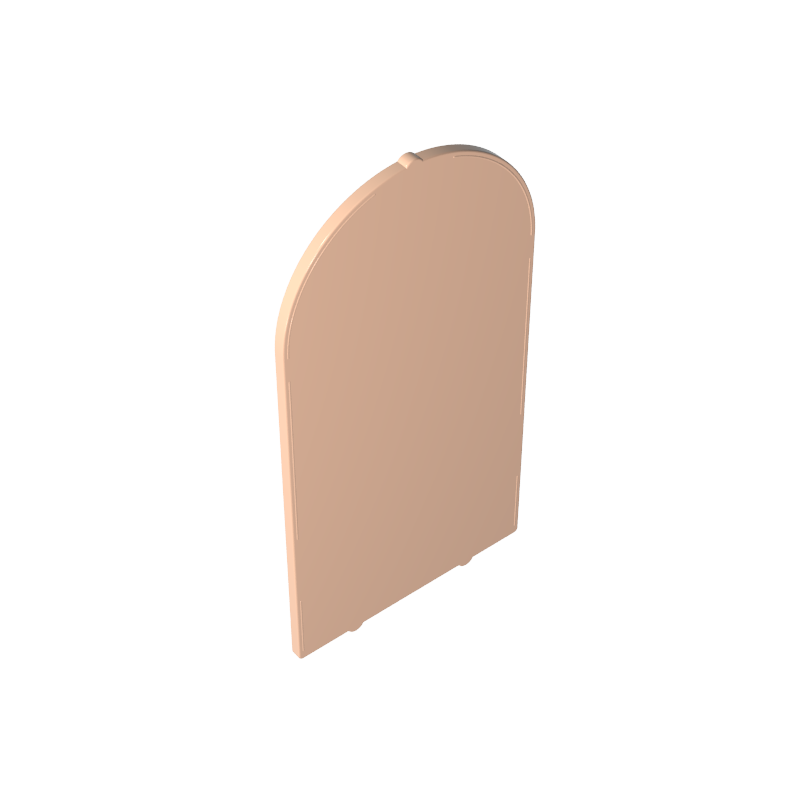 65066 | Glass for Door Frame 1 x 6 x 7 Arched with Notches and Rounded Pillars