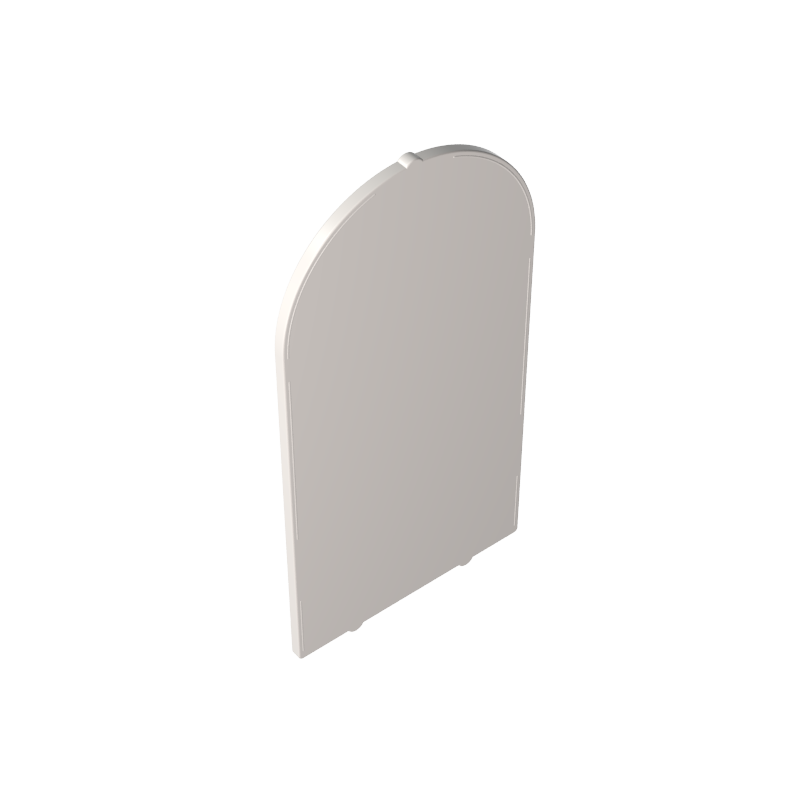 65066 | Glass for Door Frame 1 x 6 x 7 Arched with Notches and Rounded Pillars