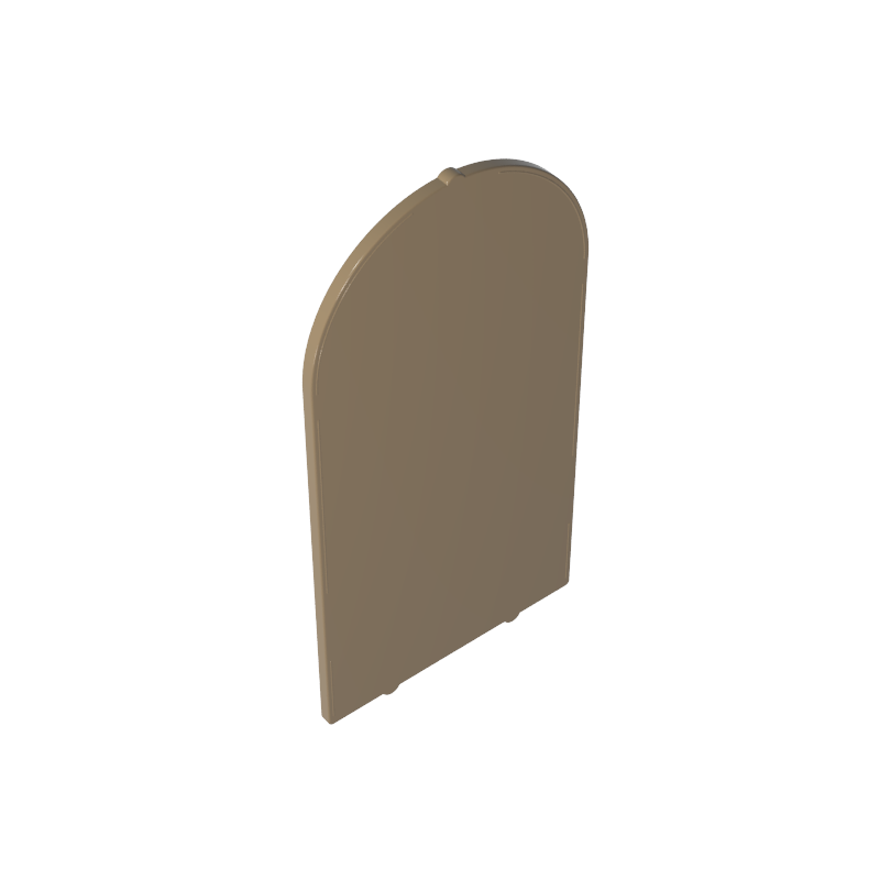 65066 | Glass for Door Frame 1 x 6 x 7 Arched with Notches and Rounded Pillars
