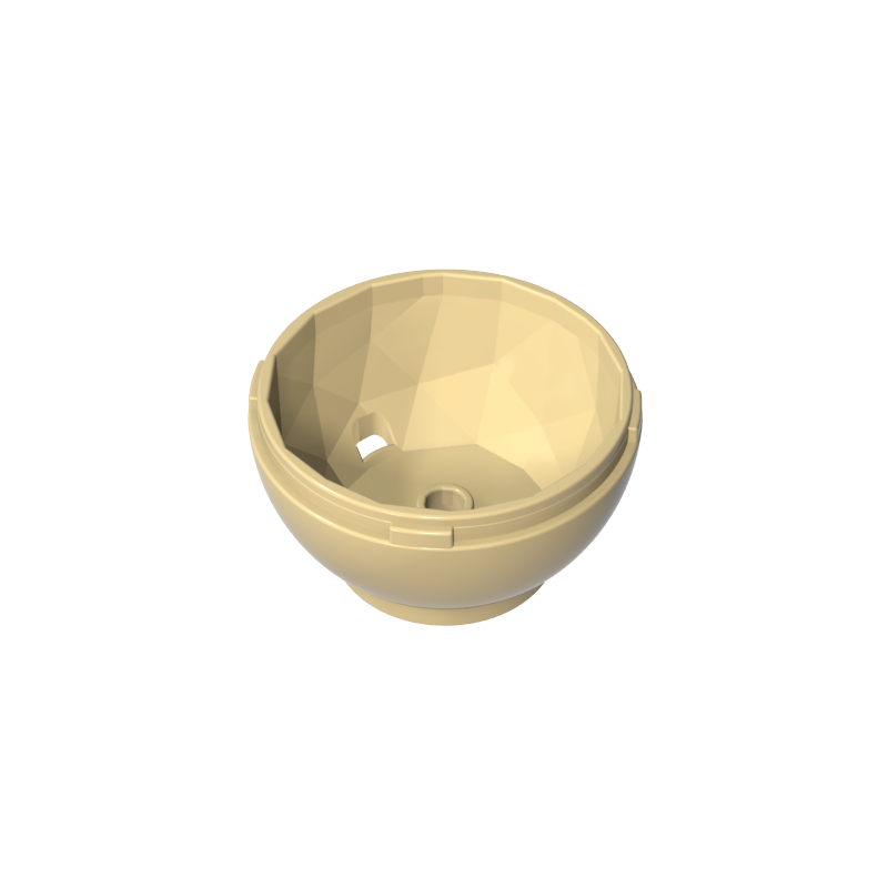 24130 | Container, Faceted, 4 x 4 x 1 2/3, Dragon Egg Bottom