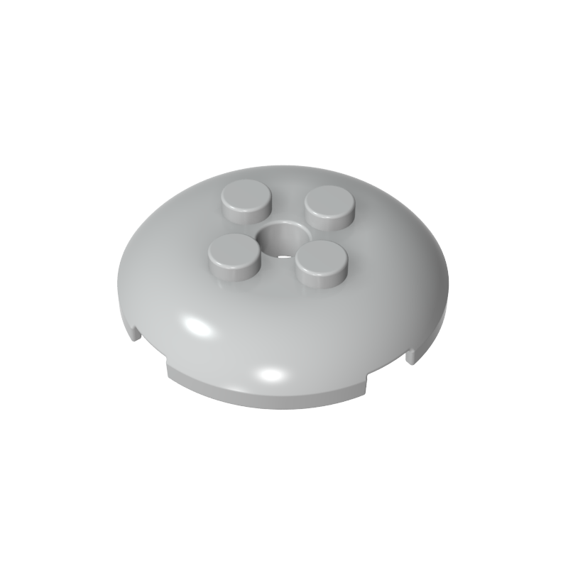 65138 | Brick, Round 4 x 4 x 2/3 Dome Top with Hole