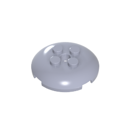 65138 | Brick, Round 4 x 4 x 2/3 Dome Top with Hole