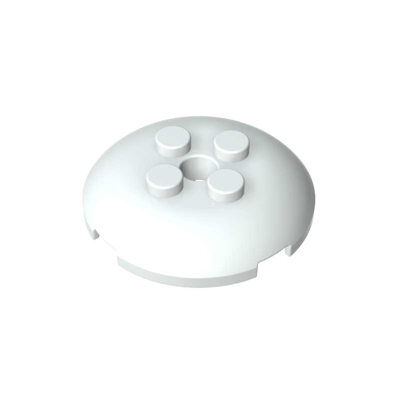 65138 | Brick, Round 4 x 4 x 2/3 Dome Top with Hole