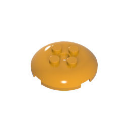 65138 | Brick, Round 4 x 4 x 2/3 Dome Top with Hole