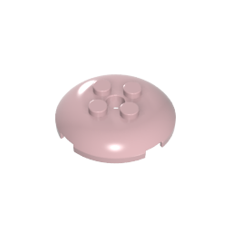 65138 | Brick, Round 4 x 4 x 2/3 Dome Top with Hole