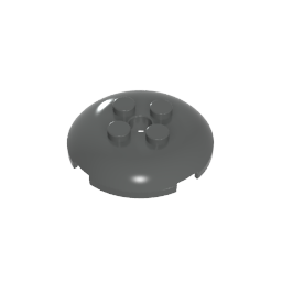 65138 | Brick, Round 4 x 4 x 2/3 Dome Top with Hole