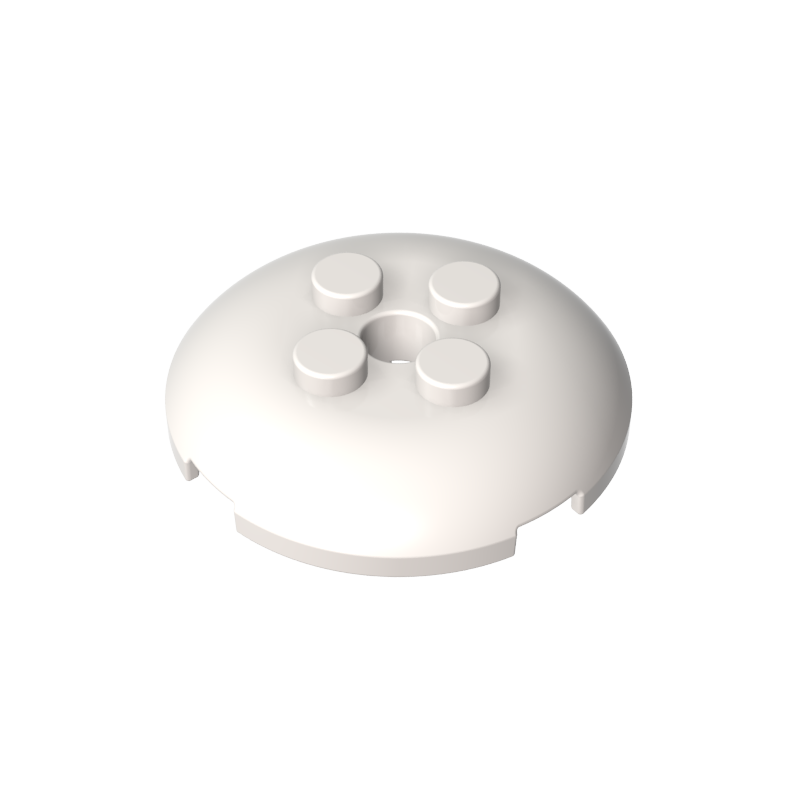 65138 | Brick, Round 4 x 4 x 2/3 Dome Top with Hole