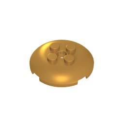 65138 | Brick, Round 4 x 4 x 2/3 Dome Top with Hole