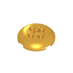 65138 | Brick, Round 4 x 4 x 2/3 Dome Top with Hole