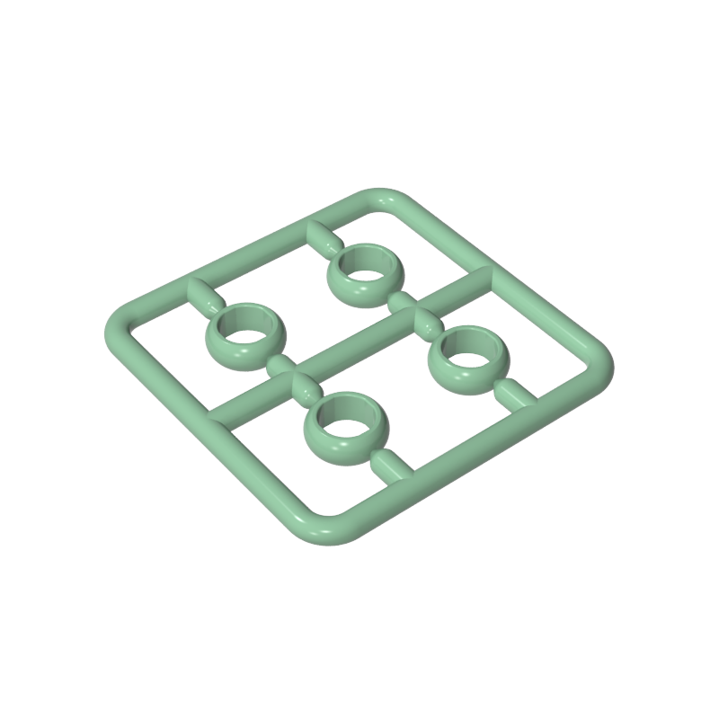 11010 | Figure, Utensil Ring 1 x 1 , 4 on Sprue
