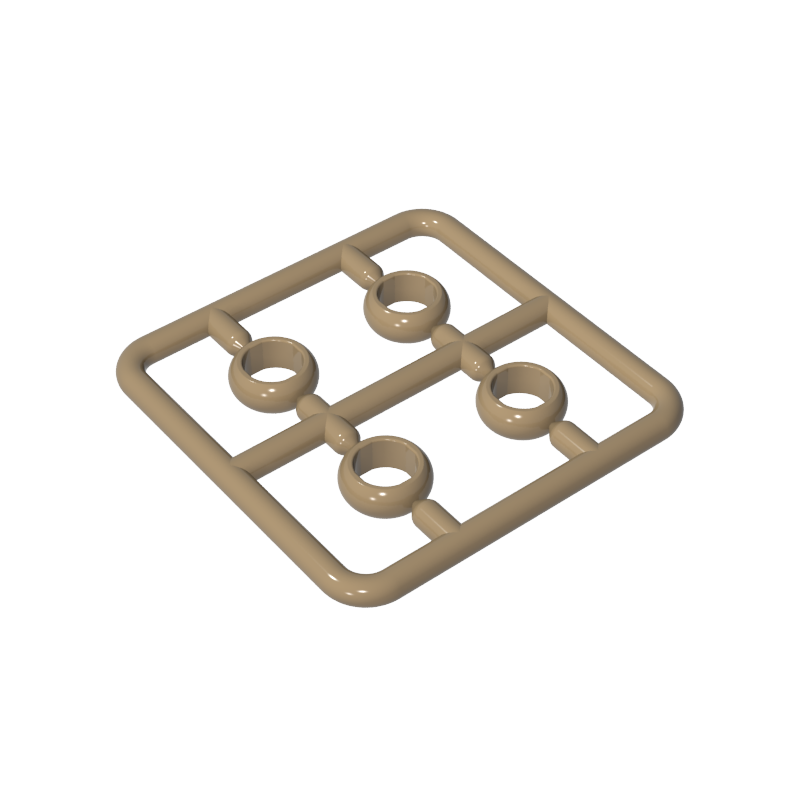 11010 | Figure, Utensil Ring 1 x 1 , 4 on Sprue