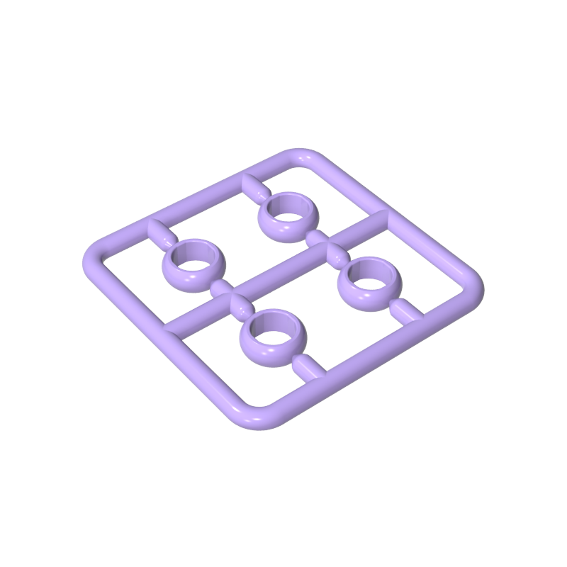 11010 | Figure, Utensil Ring 1 x 1 , 4 on Sprue