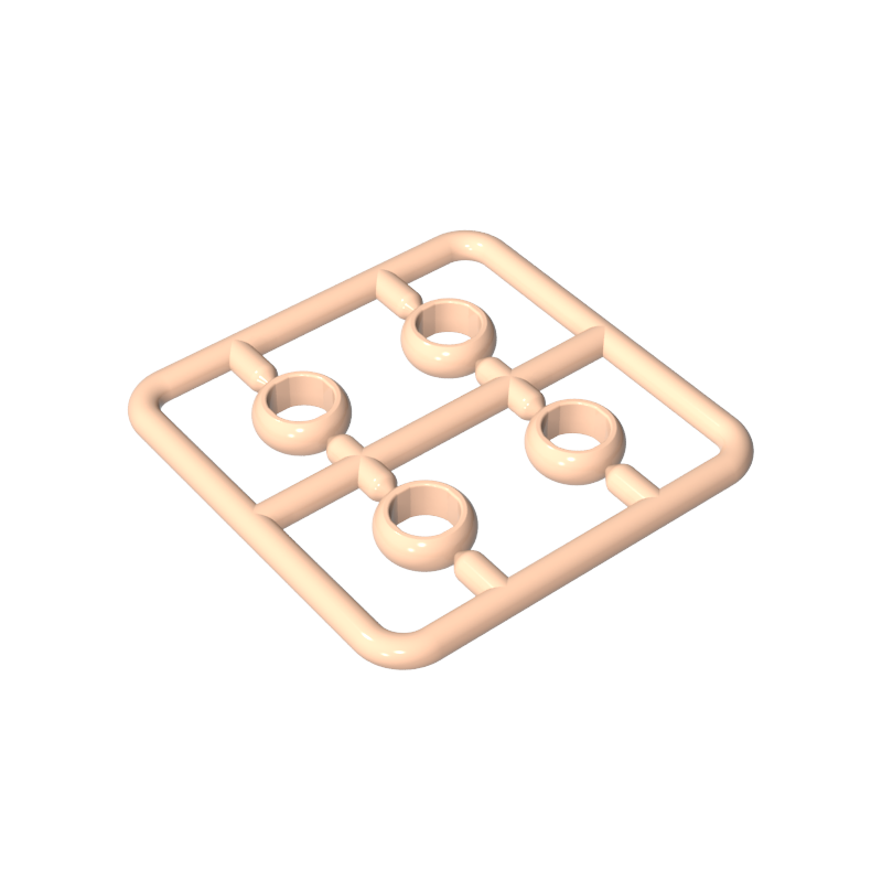 11010 | Figure, Utensil Ring 1 x 1 , 4 on Sprue
