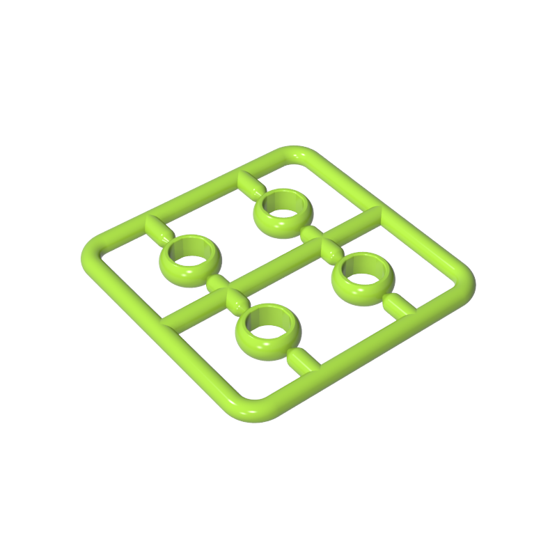 11010 | Figure, Utensil Ring 1 x 1 , 4 on Sprue