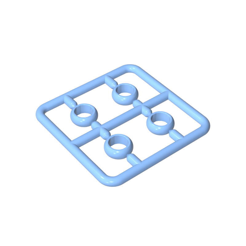 11010 | Figure, Utensil Ring 1 x 1 , 4 on Sprue