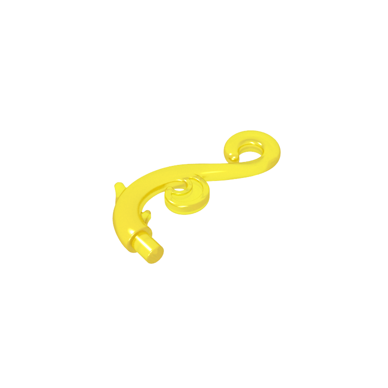 28870 | Plant Stem, Curved with Bar, Thorns, and Swirls