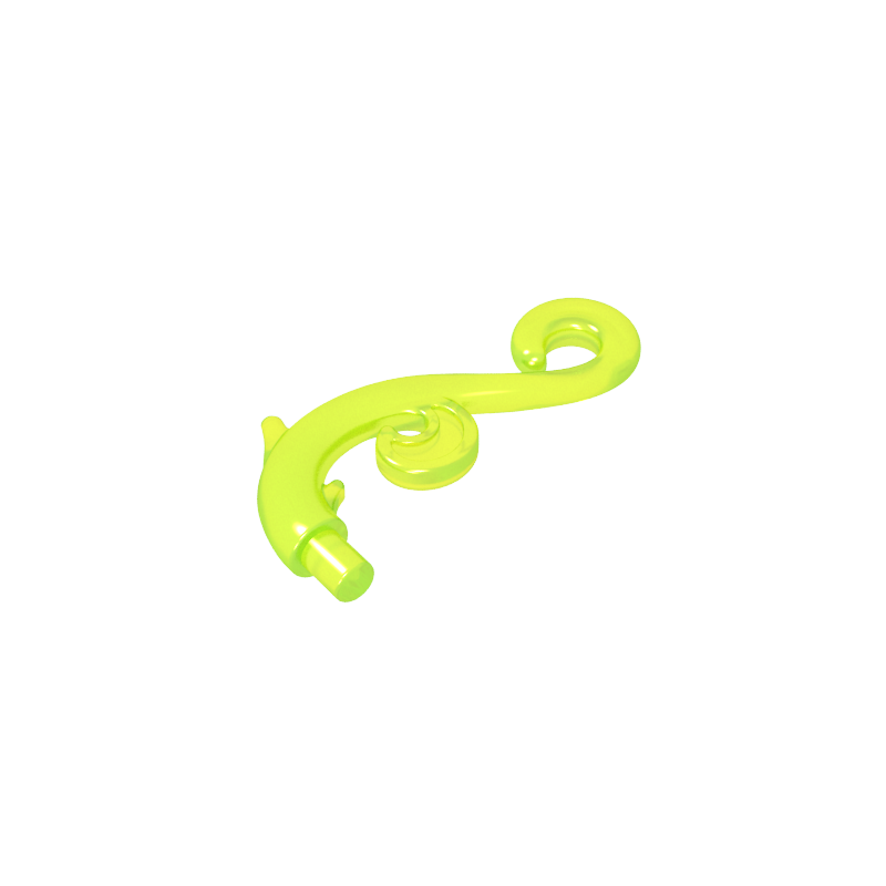 28870 | Plant Stem, Curved with Bar, Thorns, and Swirls