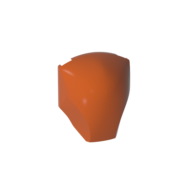 85834 | Large Figure Armor, Smooth with 2 x 2 Round Brick Attachment