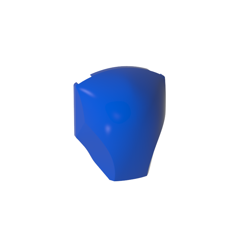 85834 | Large Figure Armor, Smooth with 2 x 2 Round Brick Attachment