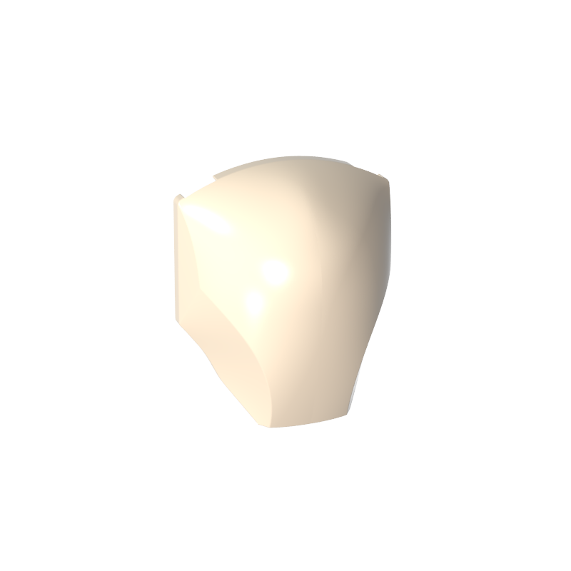 85834 | Large Figure Armor, Smooth with 2 x 2 Round Brick Attachment