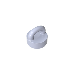 77813 | Tile, Round 1 x 1 with Loop