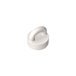 77813 | Tile, Round 1 x 1 with Loop