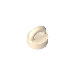 77813 | Tile, Round 1 x 1 with Loop