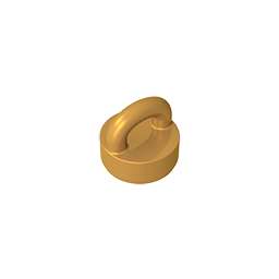 77813 | Tile, Round 1 x 1 with Loop