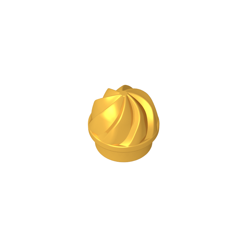 15470 | Plate, Round 1 x 1 with Vertical Swirl / Twist
