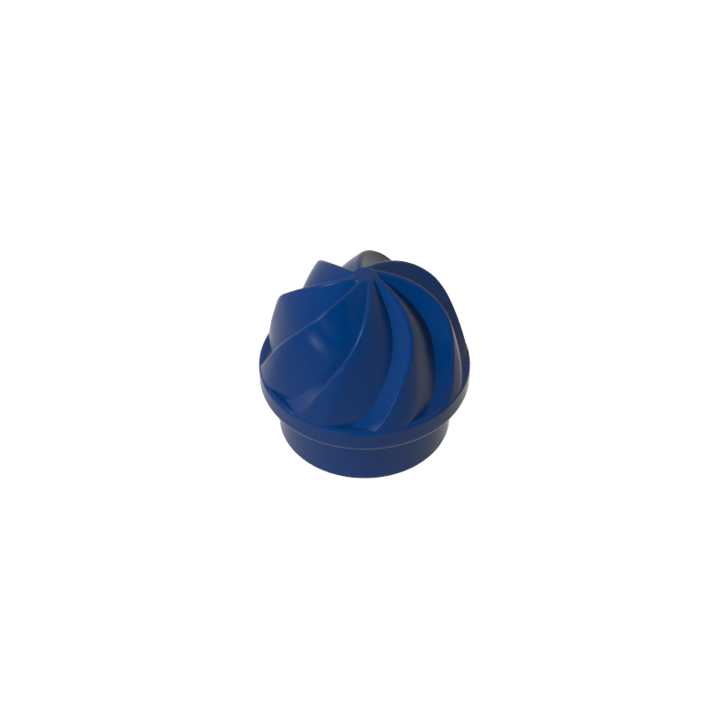 15470 | Plate, Round 1 x 1 with Vertical Swirl / Twist
