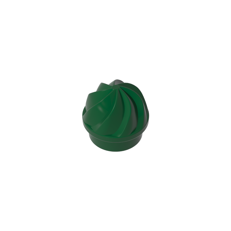 15470 | Plate, Round 1 x 1 with Vertical Swirl / Twist